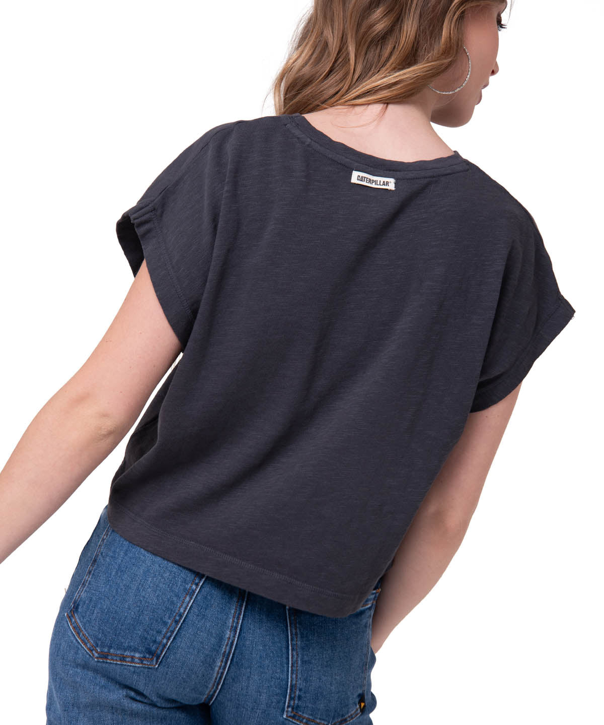 Camiseta Slub Knit Fashion To Mujer Color Negro-2