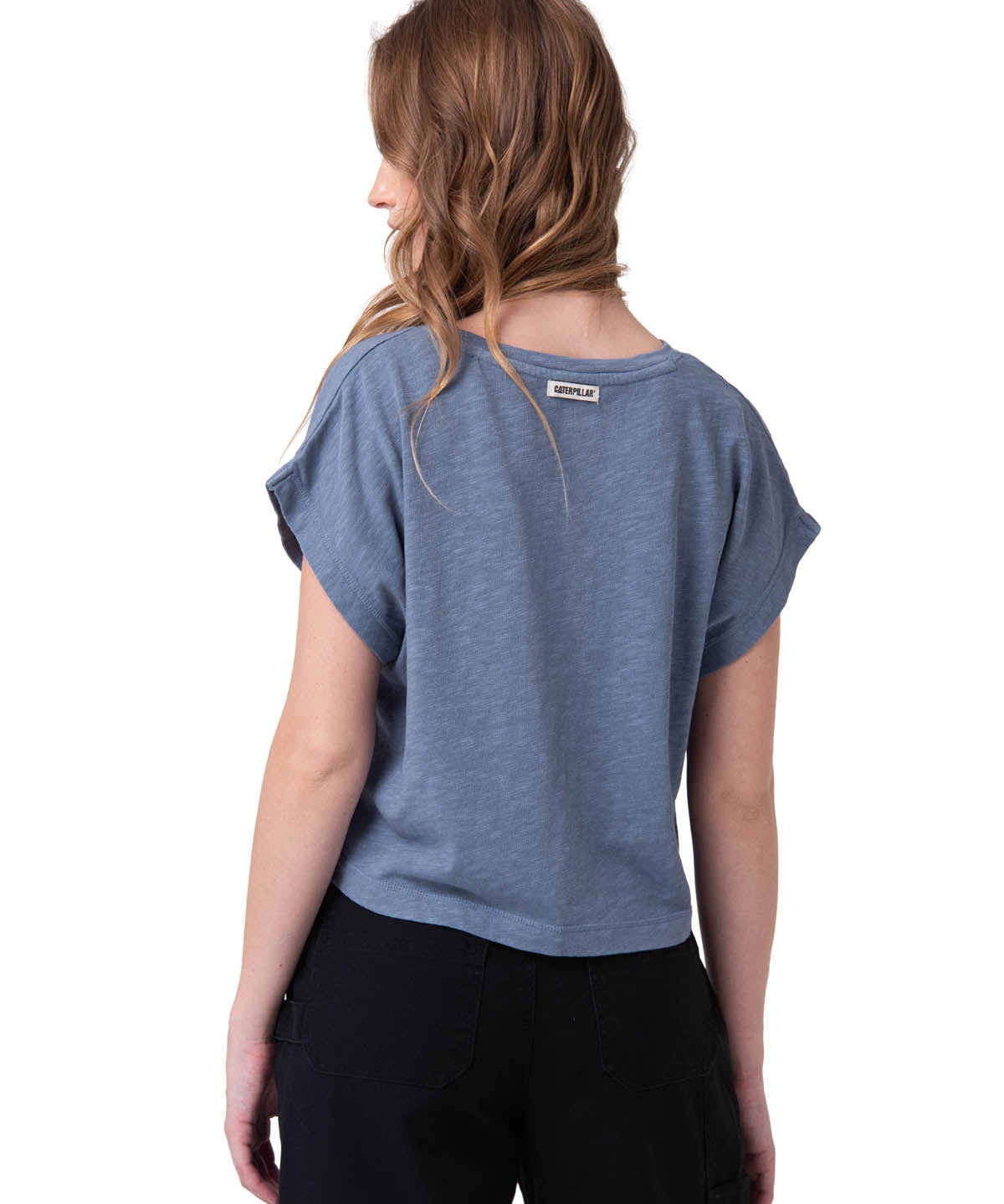 Camiseta Slub Knit Fashion To Mujer Color Azul-2