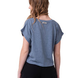 Camiseta Slub Knit Fashion To Mujer Color Azul-2