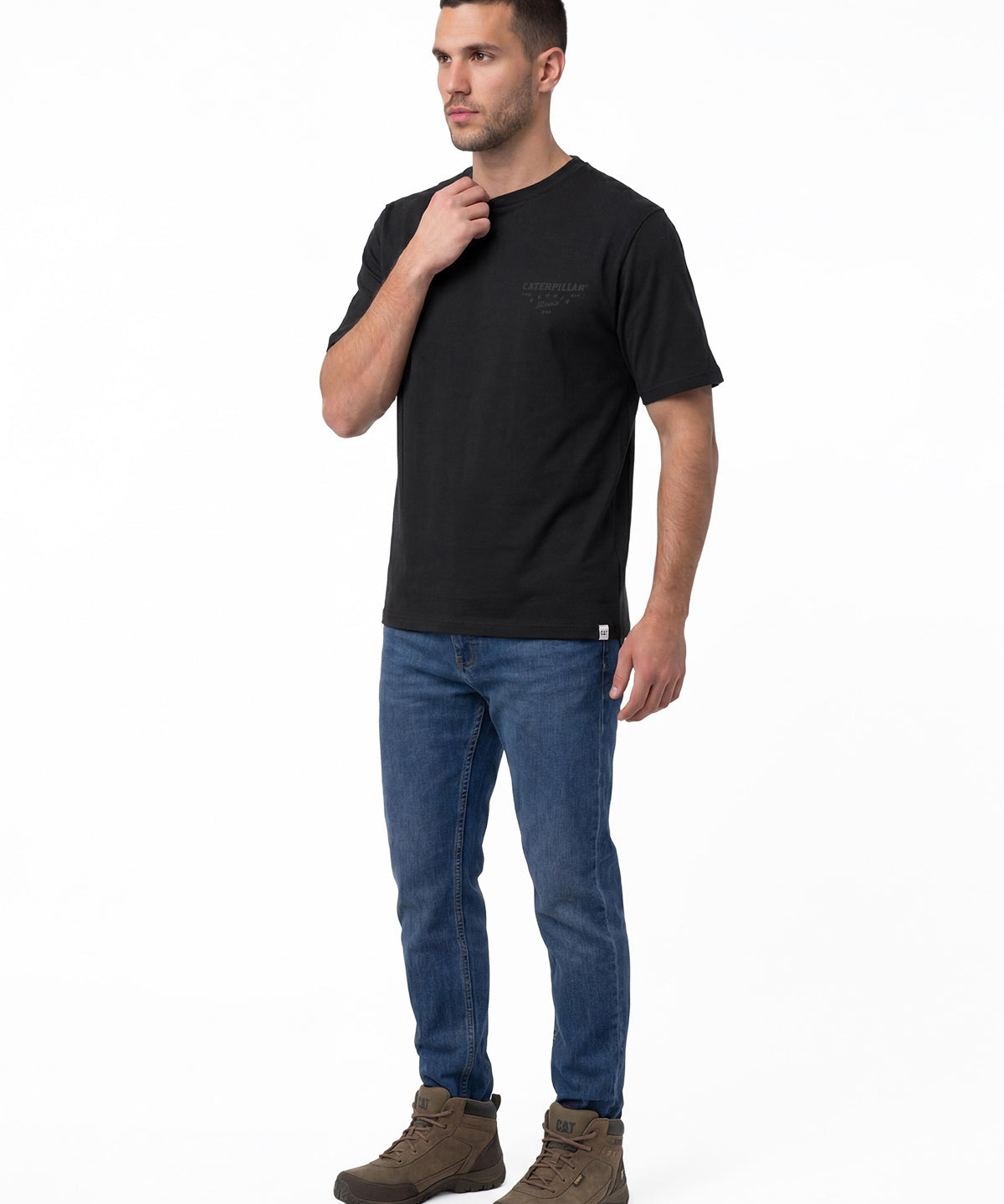 Camiseta  Heritage Peoria Grap Para Hombre Color Negro-3