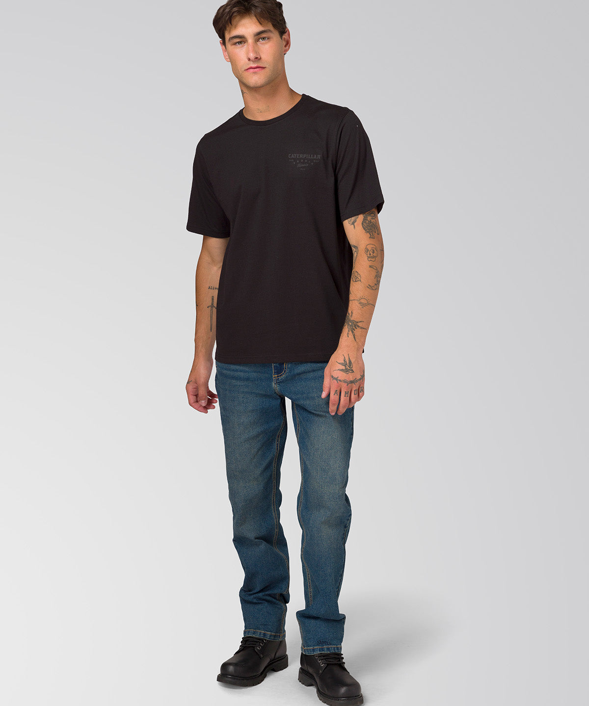 Camiseta  Heritage Peoria Grap Para Hombre Color Negro-6