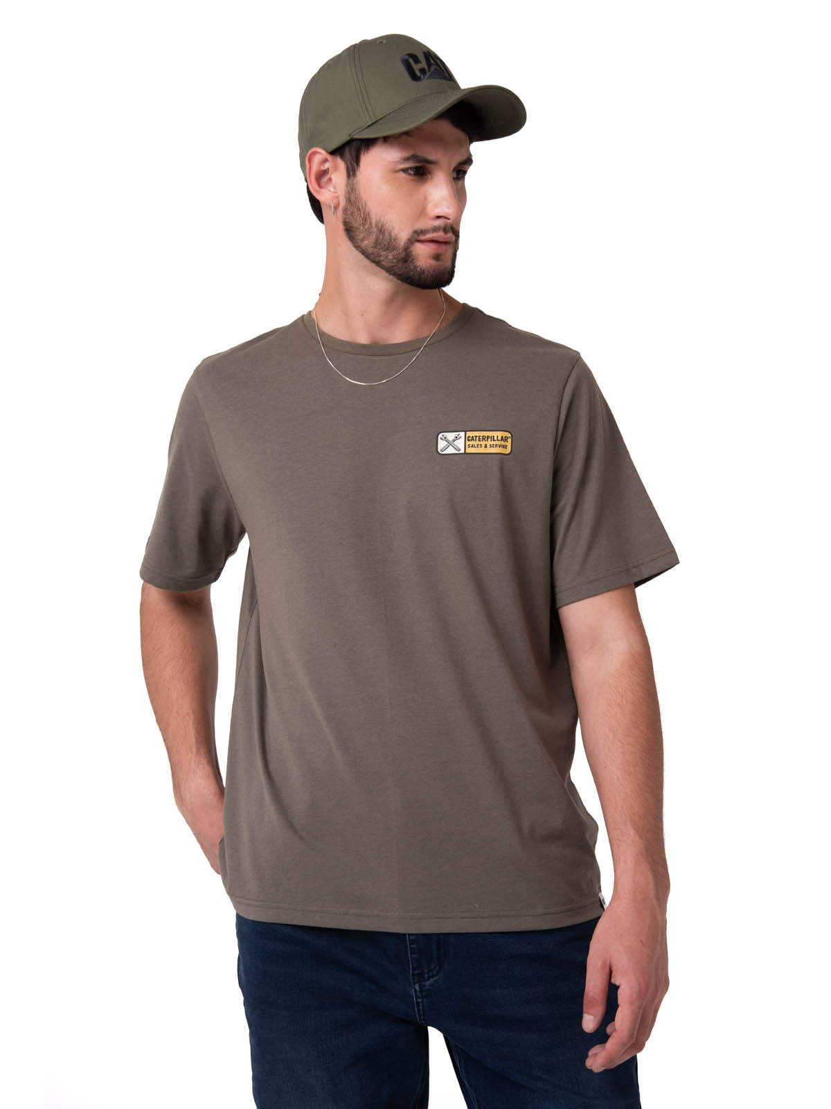 Camiseta Sales And Service Gr Hombre Color Verde-1