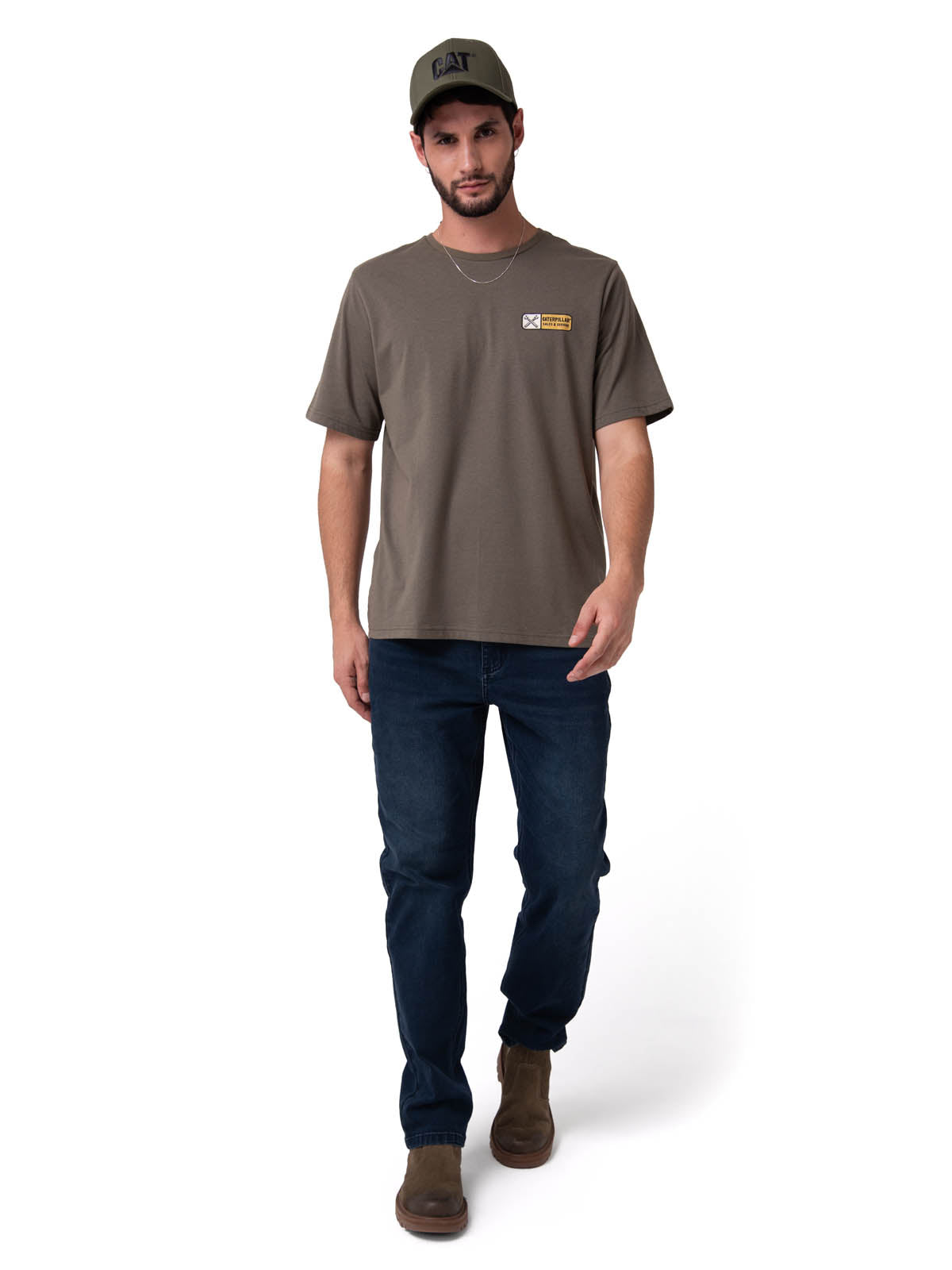 Camiseta Sales And Service Gr Hombre Color Verde-4