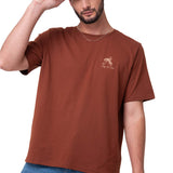 Camiseta Western Graphic Tee Hombre Color Café-1
