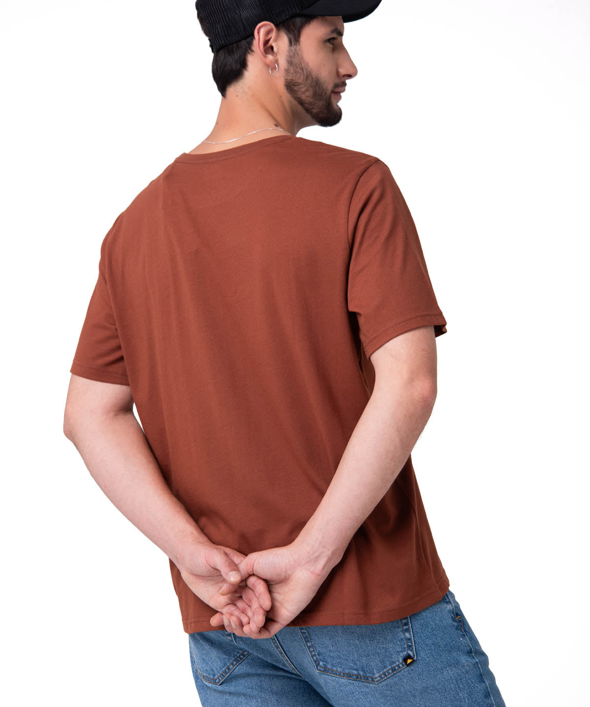 Camiseta Western Graphic Tee Hombre Color Café-2