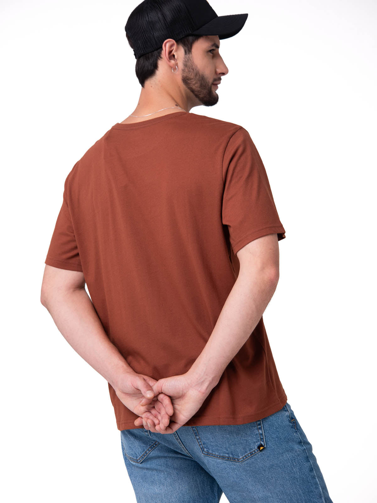 Camiseta Western Graphic Tee Hombre Color Café-2