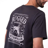 Camiseta Western Graphic Tee Hombre Color Gris-5