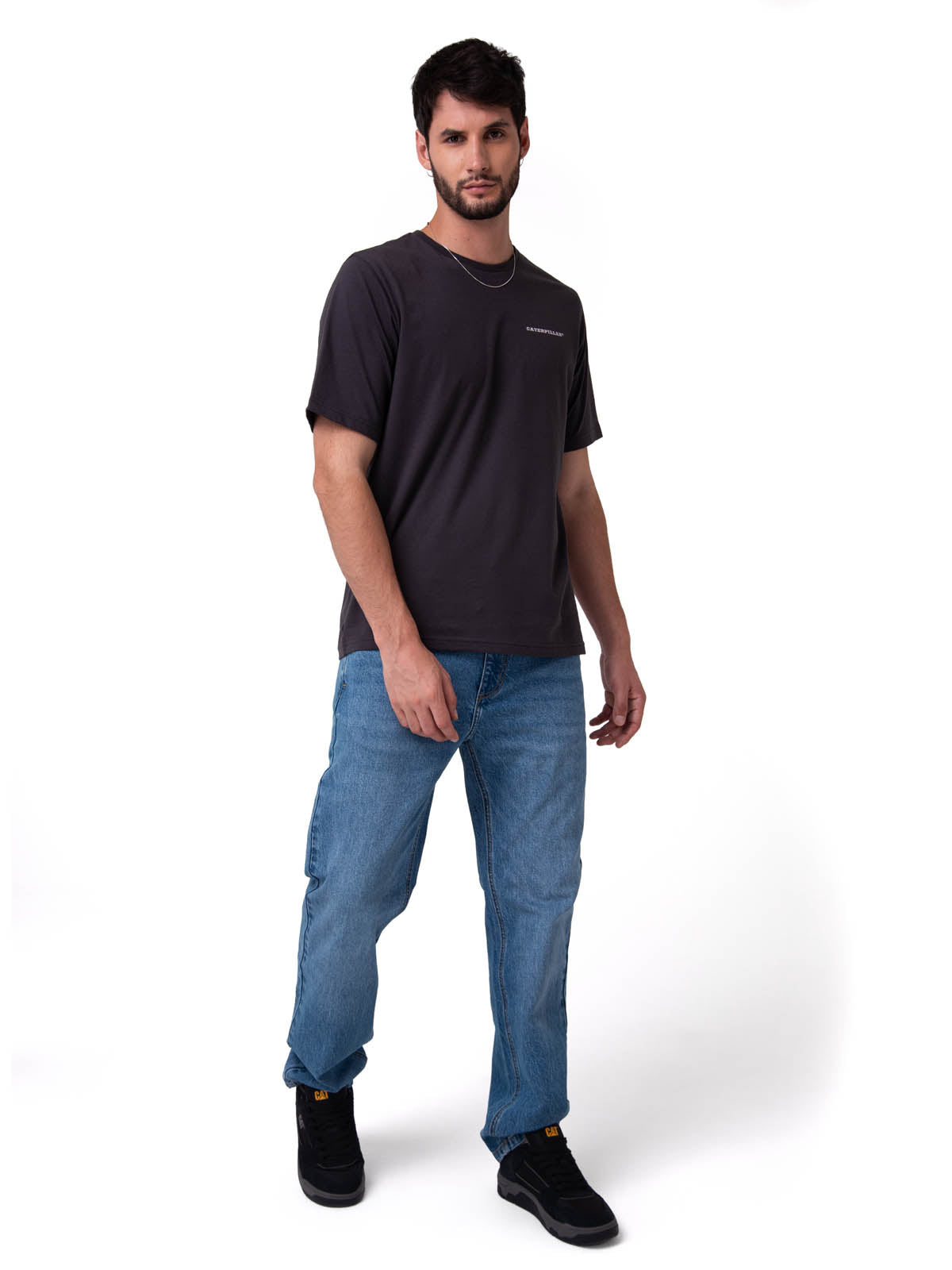 Camiseta Western Graphic Tee Hombre Color Gris-6