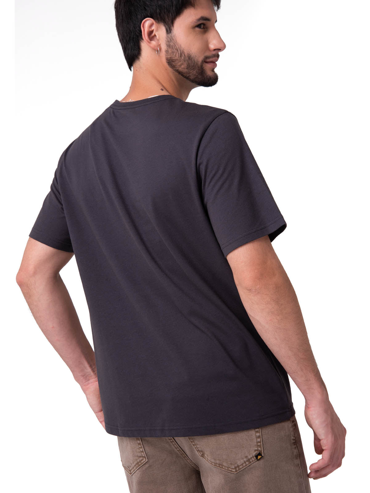 Camiseta Western Grpahic Tee Hombre Color Gris-2