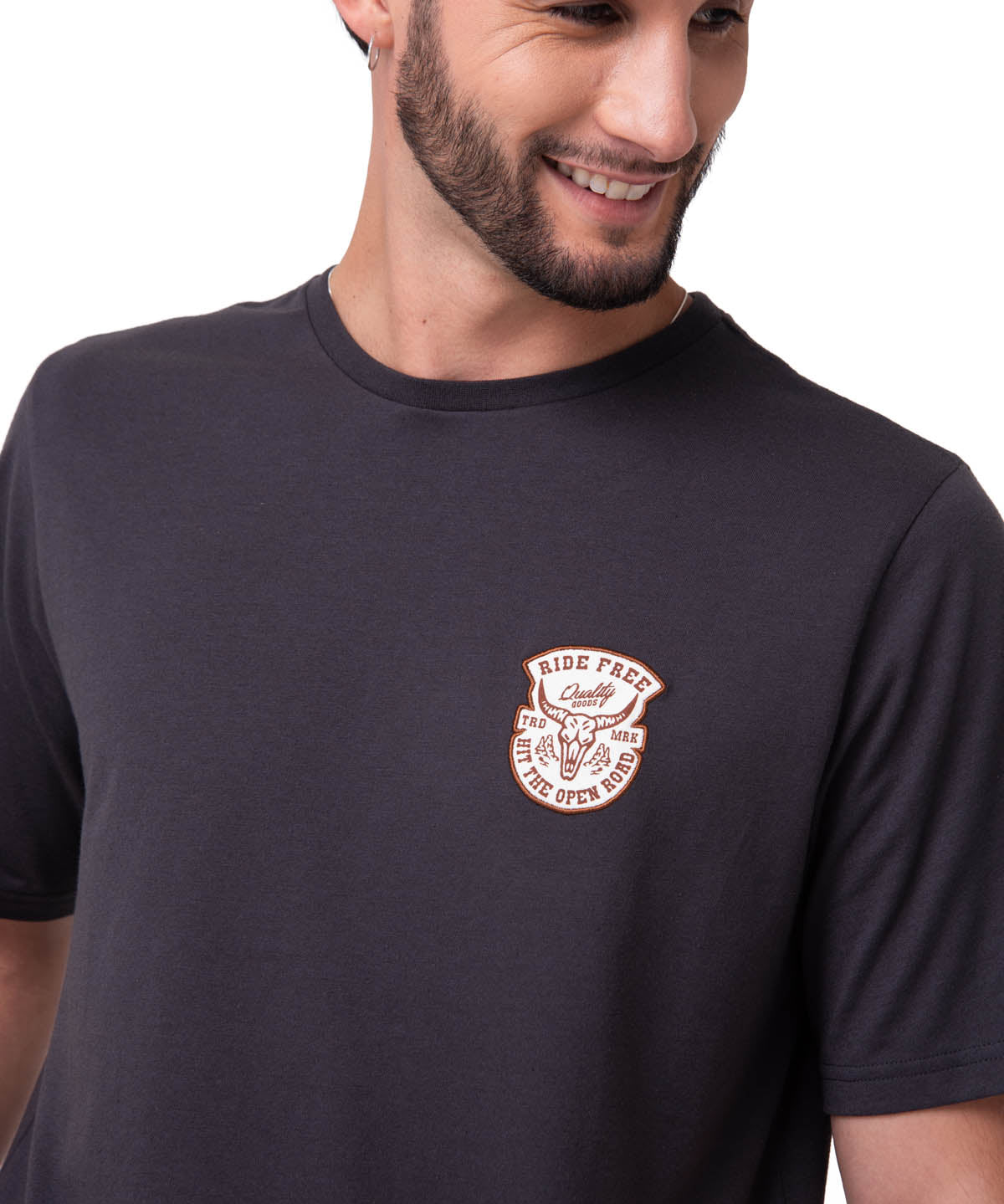 Camiseta Western Grpahic Tee Hombre Color Gris-3
