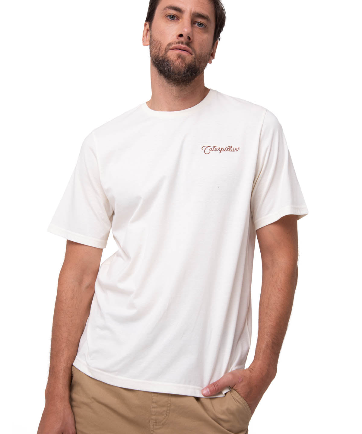 Camiseta Western Graphic Tee Hombre Color Blanco-1