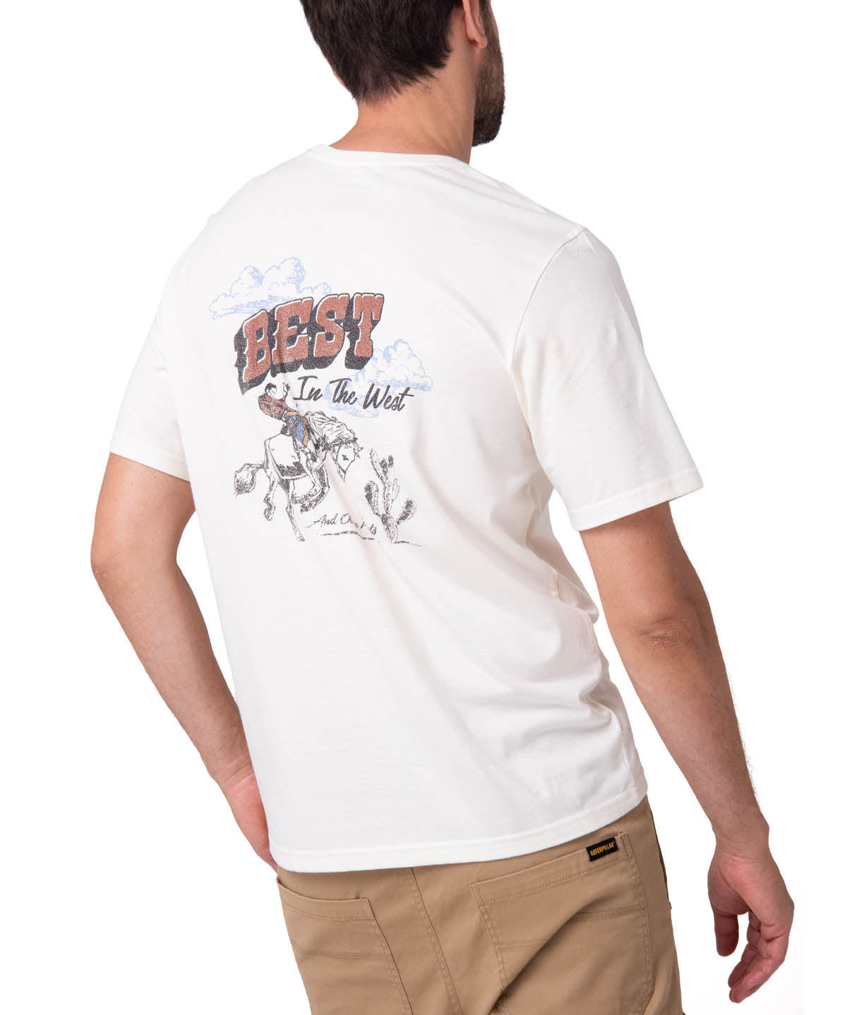 Camiseta Western Graphic Tee Hombre Color Blanco-2