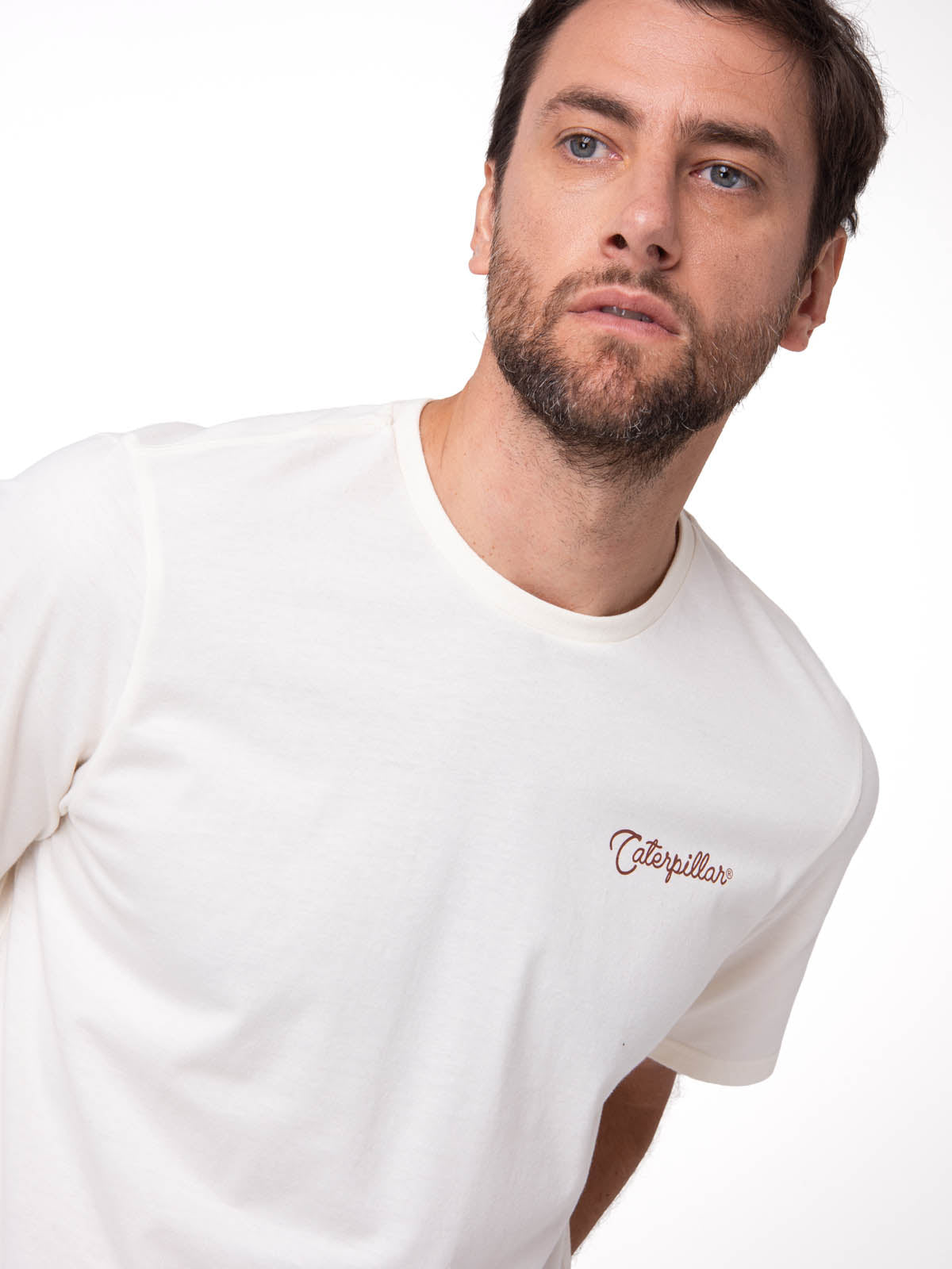Camiseta Western Graphic Tee Hombre Color Blanco-3