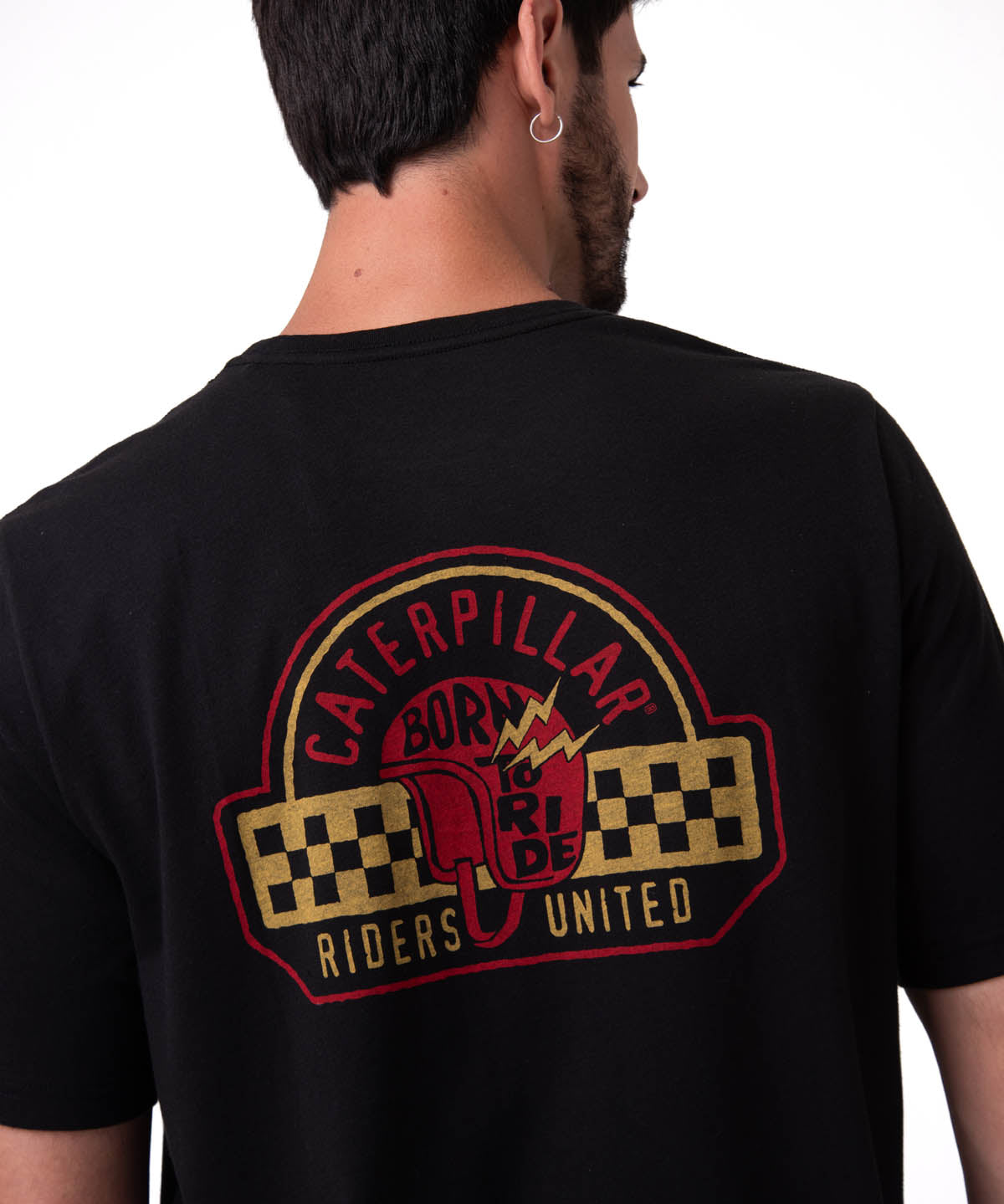 Camiseta Moto Graphic Tee 1 Hombre Color Negro-4