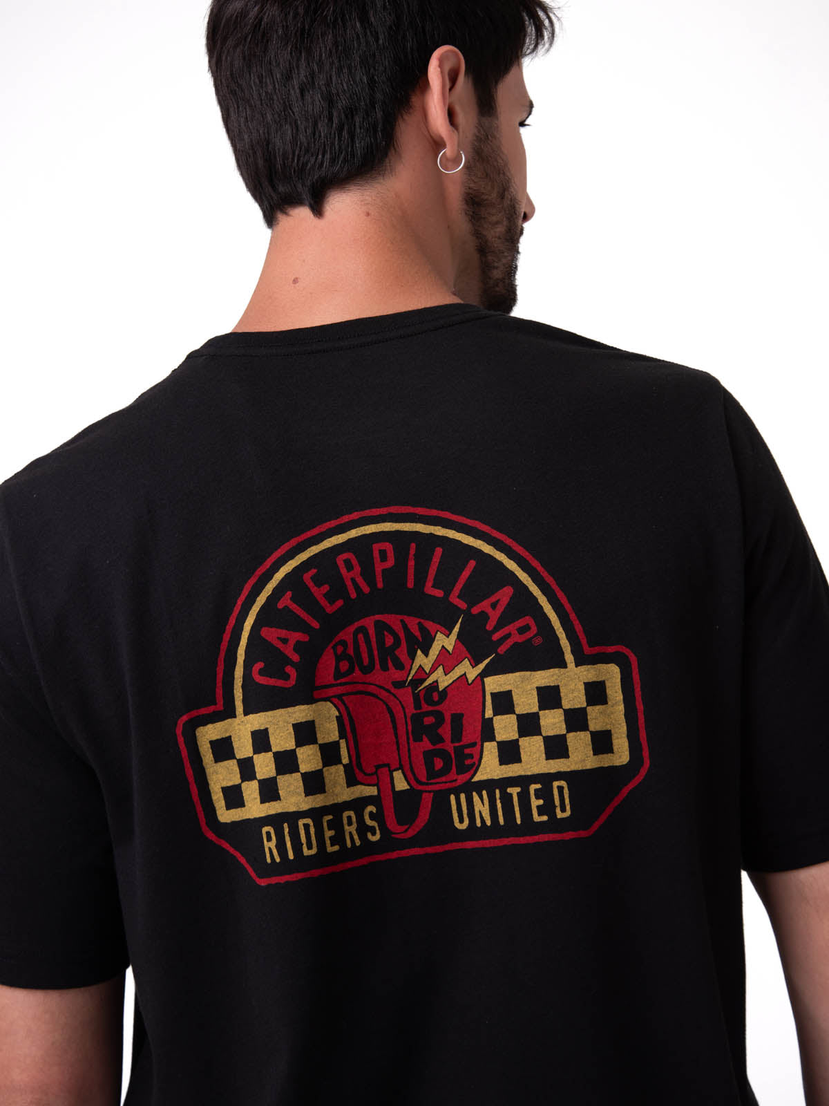 Camiseta Moto Graphic Tee 1 Hombre Color Negro-4