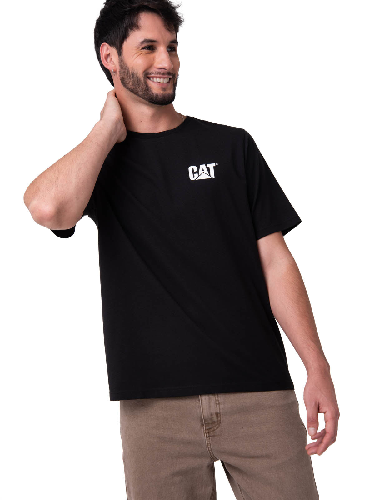 Camiseta Moto Graphic Tee 5 Hombre Color Negro-1