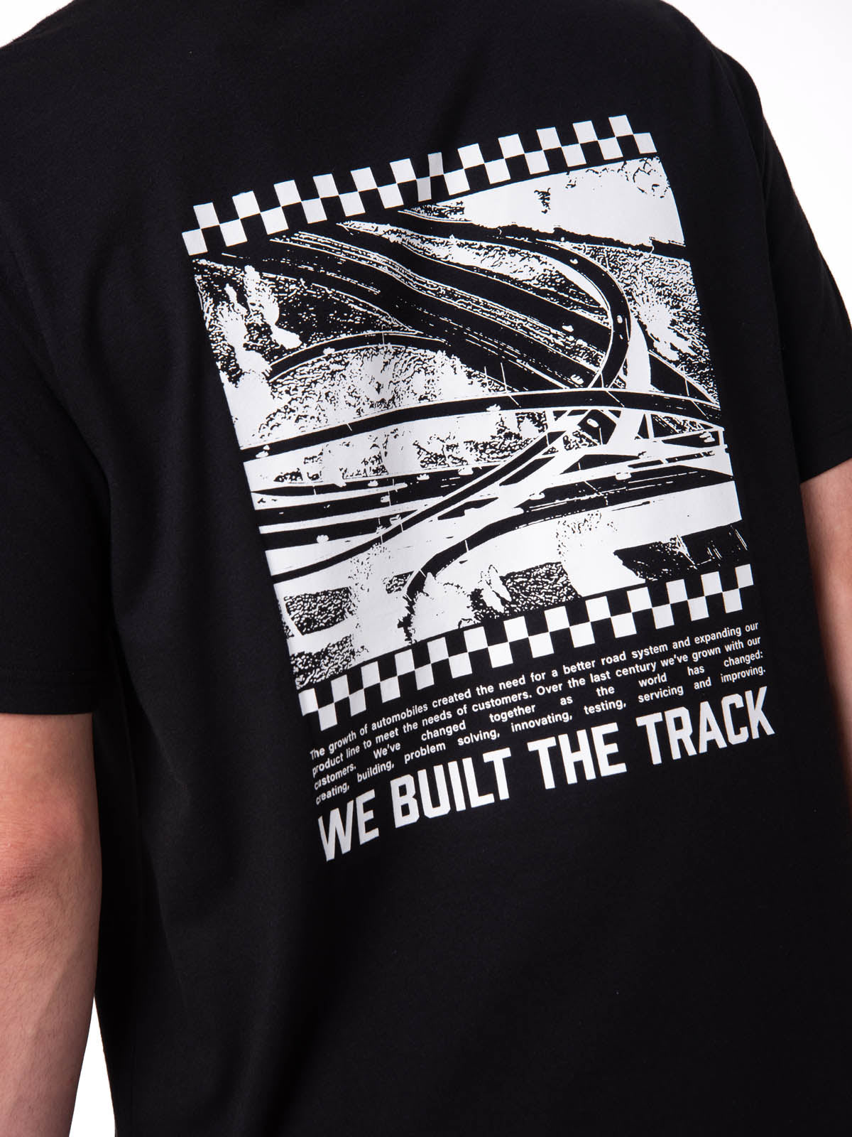Camiseta Moto Graphic Tee 5 Hombre Color Negro-4