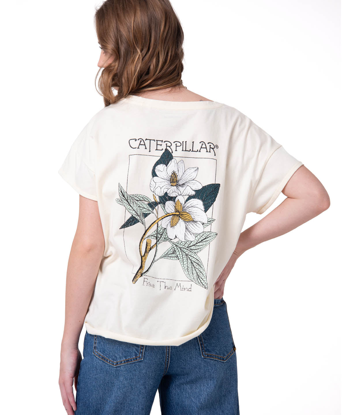 Camiseta Botanical Relaxed Gr Mujer Color Blanco-2