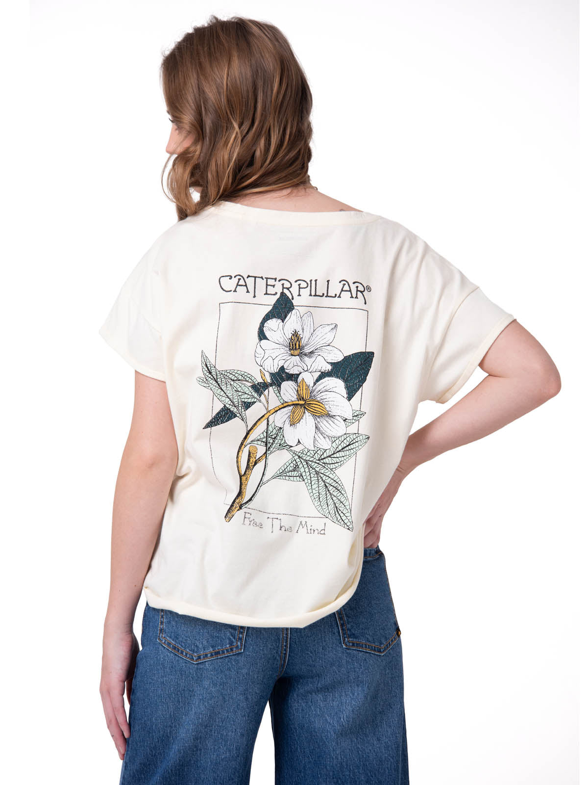 Camiseta Botanical Relaxed Gr Mujer Color Blanco-2