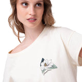 Camiseta Botanical Relaxed Gr Mujer Color Blanco-3