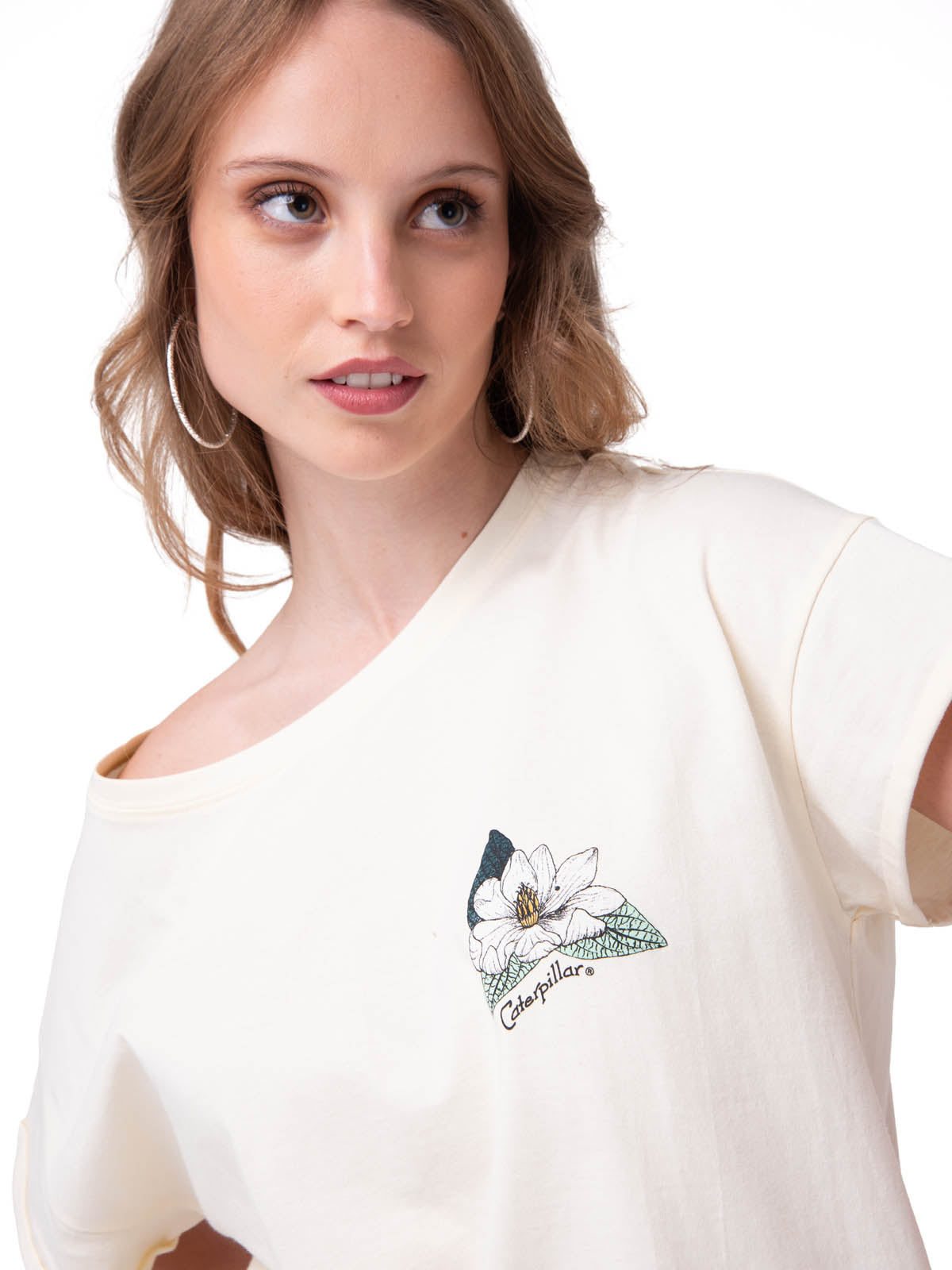 Camiseta Botanical Relaxed Gr Mujer Color Blanco-3