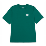 Camiseta Cat Small Logo Tee Para Unisex Color Verde