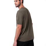 Camiseta Cat Small Logo Tee Hombre Color Verde-2