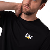 Camiseta Cat Small Logo Tee Hombre Color Negro-3