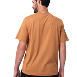 Camiseta Cat Small Logo Tee Para Hombre Color Café-2