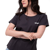 Camiseta W Caterpillar Logo T Mujer Color Gris-2