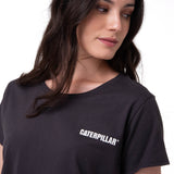 Camiseta W Caterpillar Logo T Mujer Color Gris-4