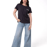 Camiseta W Caterpillar Logo T Mujer Color Gris-5