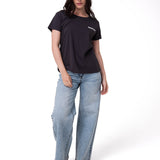 Camiseta W Caterpillar Logo T Mujer Color Gris-6