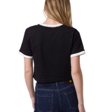 Camiseta Caterpillar Ringer C Para Mujer Color Negro