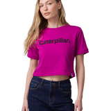 Camiseta Caterpillar Ringer C Para Mujer Color Morado
