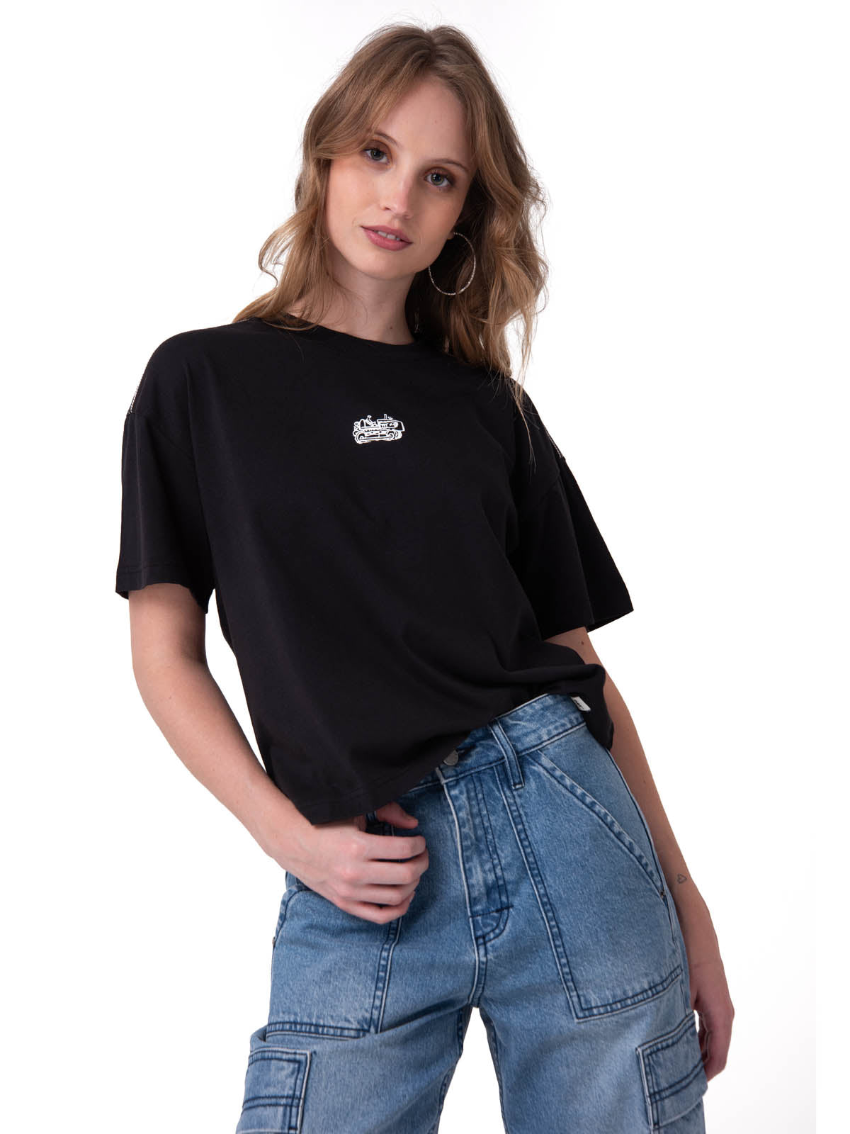 Camiseta Caterpillar Culture Mujer Color Negro-1
