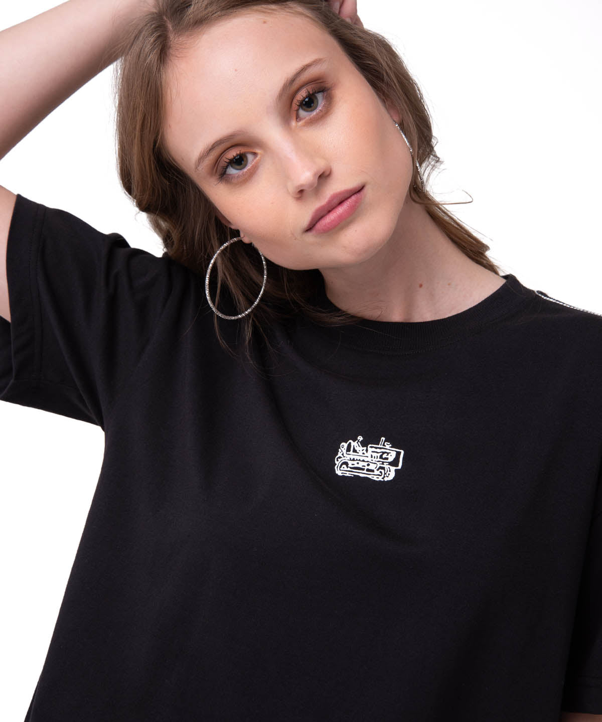 Camiseta Caterpillar Culture Mujer Color Negro-3