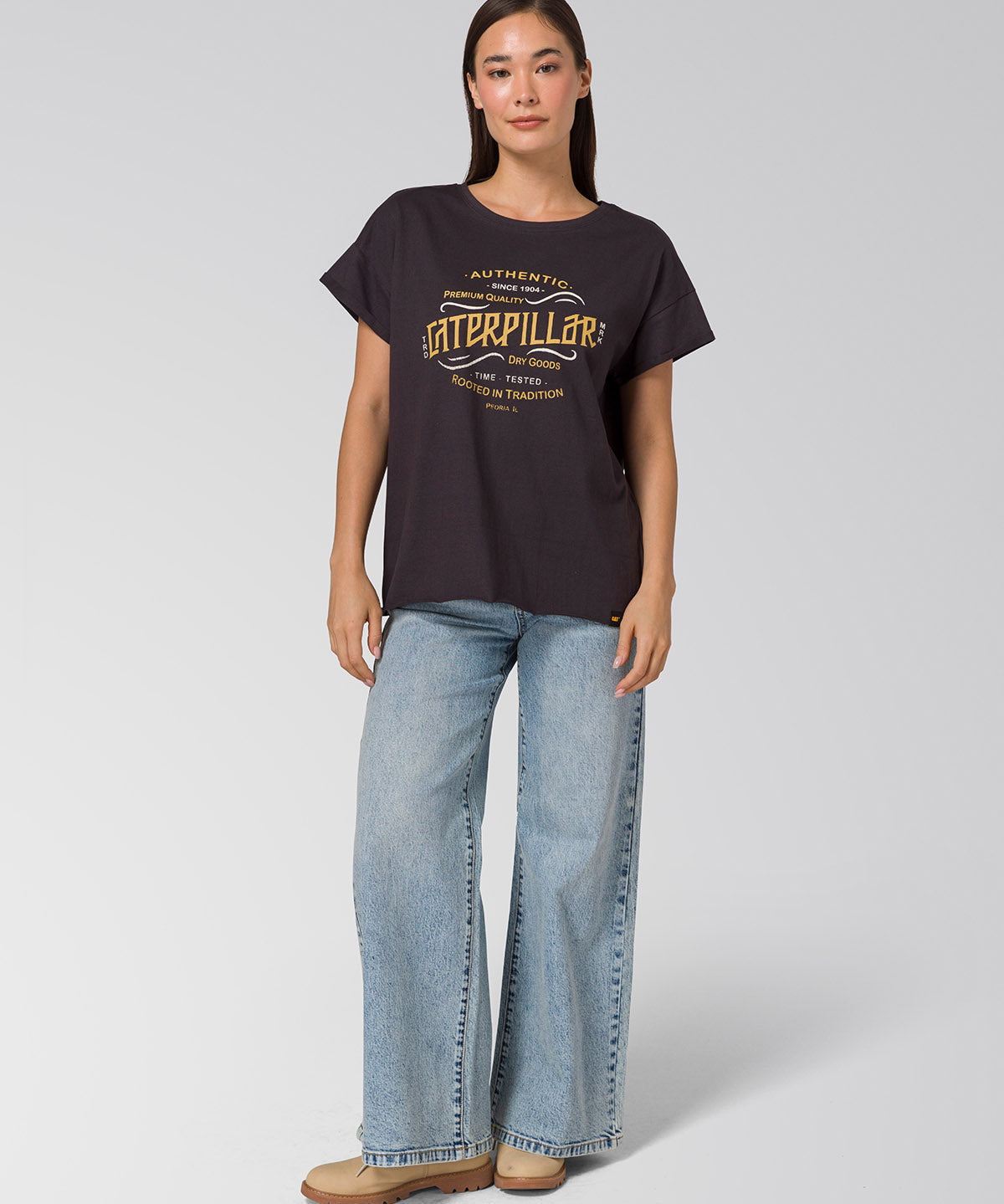 Camiseta Time Tested Relaxed Mujer Color Negro-1