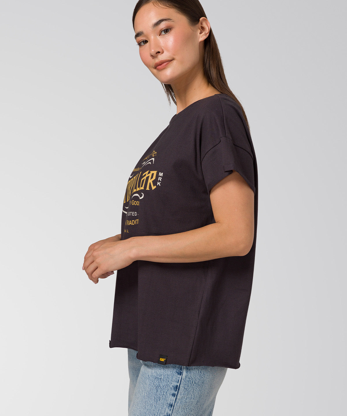 Camiseta Time Tested Relaxed Mujer Color Negro-3