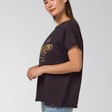 Camiseta Time Tested Relaxed Mujer Color Negro-3