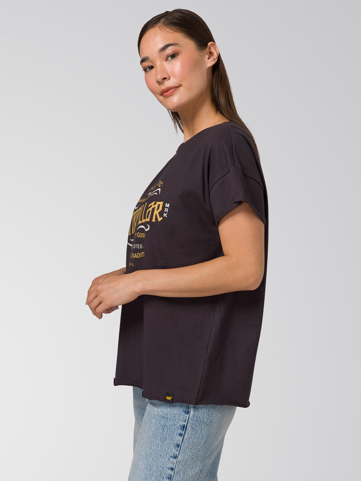 Camiseta Time Tested Relaxed Mujer Color Negro-3