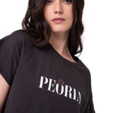 Camiseta Peoria Relaxed Graph Mujer Color Negro-3