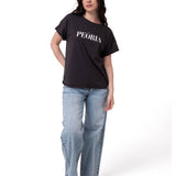 Camiseta Peoria Relaxed Graph Mujer Color Negro-4