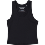 Camiseta Power Rib Fitted Tan Para Mujer Color Negro
