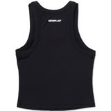 Camiseta Power Rib Fitted Tan Para Mujer Color Negro