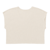 Chaleco Slub Knit Deep V Nec Para Mujer Color Blanco