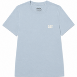 Camiseta Cat Logo Tee Para Mujer Color Azul