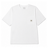 Camiseta Solid Pocket Label T Para Hombre Color Blanco