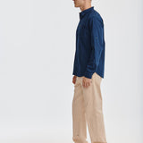Camisa Fndtn Convertible Ls Para Hombre Color Azul-2