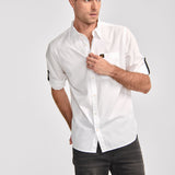 Camisa Fndtn Convertible Ls Para Hombre Color Blanco-2
